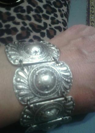 Красивенный браслет, под  черненное серебро в египетском стиле2 фото
