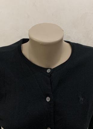 Кофта джемпер кардиган свитер polo ralph lauren черный3 фото