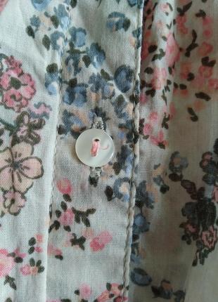 Женская рубашка в цветочный принт от н&м размер  444 фото