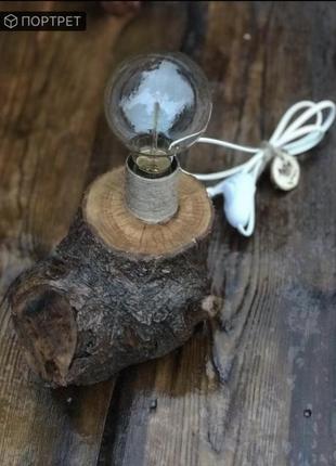 Светильник made wood бра ночник настольная hand made лампа настольная деревянный...