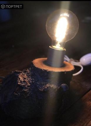 Светильник made wood бра ночник настольная hand made лампа настольная деревянный стильный актуальный тренд8 фото