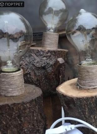 Светильник made wood бра ночник настольная hand made лампа настольная деревянный...