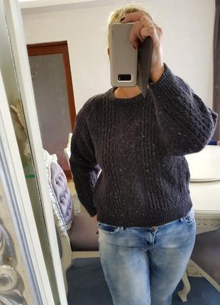 Тёплый свитер best de la redoute актуальная вязка в составе альпака+шерсть