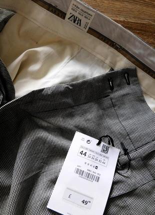 Костюмні штани штани звужений крою з защипами від zara8 фото