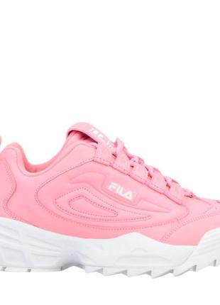 Fila disruptor   нові рожеві шкіряні жіночі кросівки розмір 39(маломірять на 38)