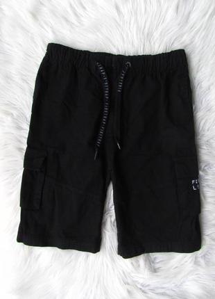 Черные легкие хлопковые шорты карго firetrap9 фото