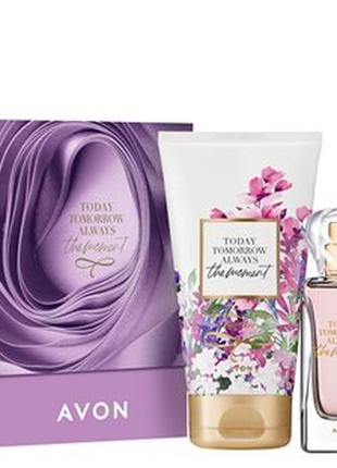 Набор парфюмная вода avon tta the moment для нее, 50 мл+ лосьон, 150 мл3 фото