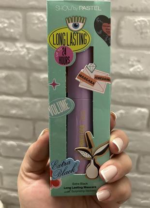 Об’ємна туш для вій 24 години стійкості pastel