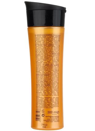 Розлив від 50мл. tahe шампунь c кератином і аргановою олією - botanic gold shampoo6 фото