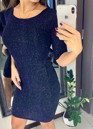 👗восхитительное чёрное вечернее платье с блёстками new look/чёрное блестящее платье👗