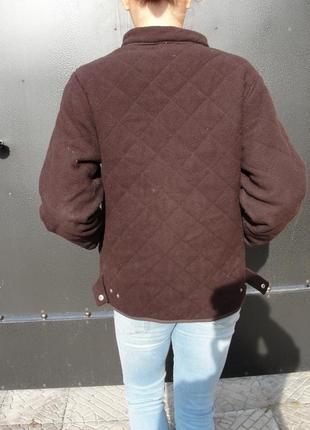 Тепла кофта куртка флісова стьогана осіння4 фото