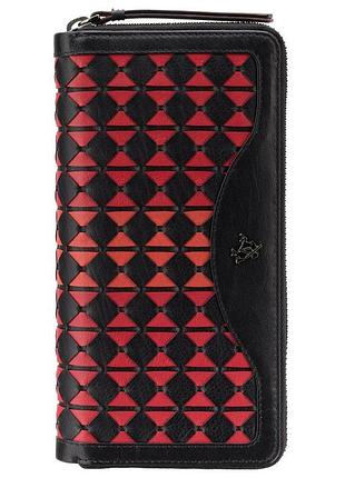 Гаманець жіночий visconti br76 blk/cherry