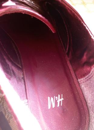 Стильные туфли броги фирмы h&m 37р7 фото