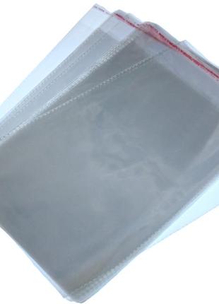 Пакеты фасовочные полиэтиленовые с клейкой лентой 20х31см без отверстия/0.3мм/20шт