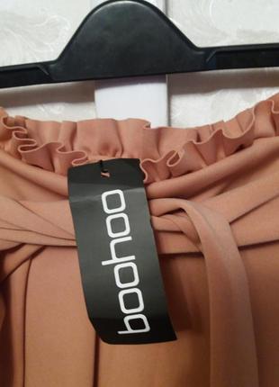 Нежная неопреновая юбка с завязками на поясе boohoo7 фото
