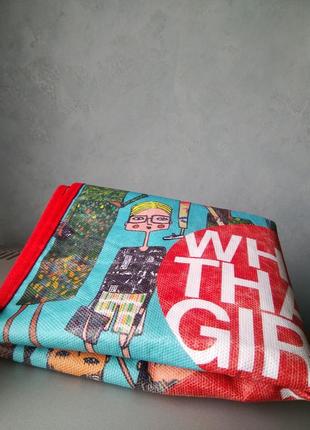 Вместительная эко сумка для покупок шопер торба авоська для девушек7 фото