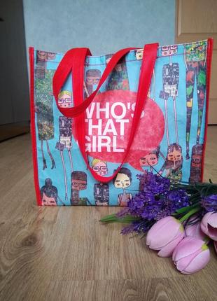 Вместительная эко сумка для покупок шопер торба авоська для девушек1 фото