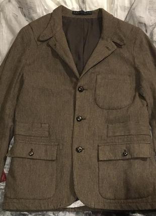 Тёплый брендовый мужской пиджак4 фото