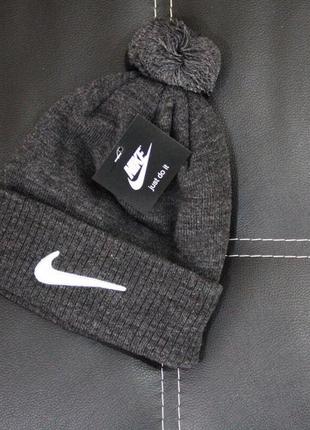 Шапка nike bubo антрацит