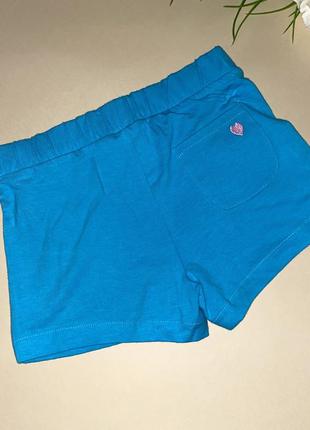 Шорты с вышитым сердечком на карманчике от бренда c&amp;a в голубом цвете\pоб размер: 1222 фото