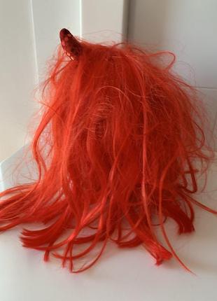 Черт чертовка дьявол парик карнавальный с рожками3 фото