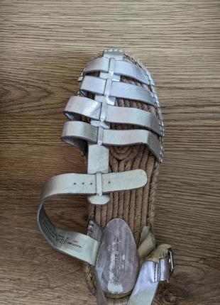 Босоножки серебряные 🤍38-39р6 фото