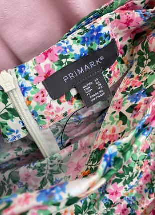 Стильная короткая юбка в цветочек primark5 фото