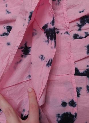 Детское платье тайдай next розовый сарафан в стиле zara h&m bershka shein4 фото