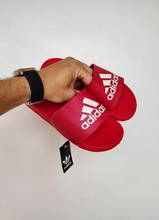 Шльопанці adidas червоні масажні