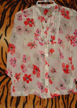 Супер блуза"look"р. 8,індія,100%віскоза.