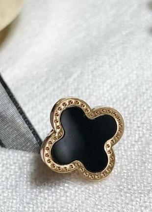 Клевер клевера, ванклиф, van cleef, тренд, плесени, пумеры маленькие серьги клевера гвоздики черные3 фото