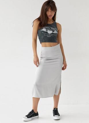 Юбка с глубоким разрезом