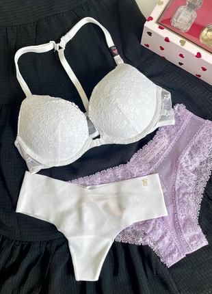 Невероятно нежный бюстгальтер и трусики от victoria’s secret❤️
