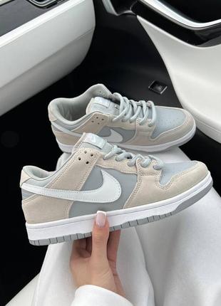 Кросівки жіночі/ чоловічі nike sb dunk grey2 фото