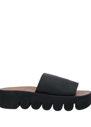 Кожаные итальянские шлепки, шлепанцы на платформе too mollis 🇮🇹 37 -38 40-41 размер