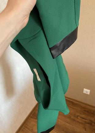 Стильная крутая , блузка топ,  кофта, рубашка,  зеленая размер м-л favori6 фото