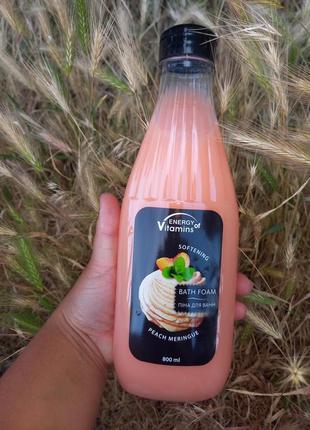 Пена для ванн energy of vitamins peach meringue 800 мл