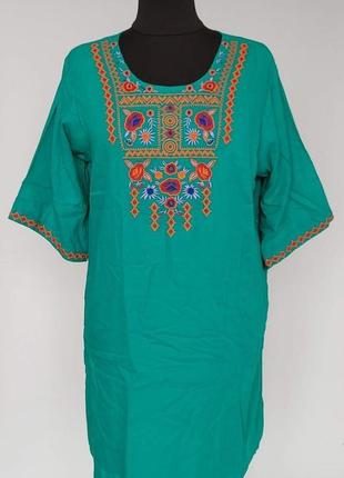 Женское летнее платье вышиванка из натуральной ткани l,xl,2xl,3xl1 фото