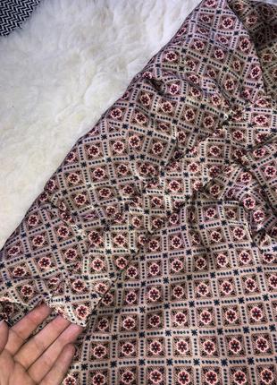 Атласные штаны в принт zara новые коллекции широкие свободные брюки палаццо клёш9 фото