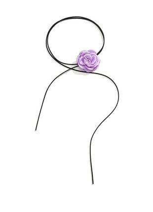 Чокер аксесуар браслет квітка троянда 🖤 кольє намисто буси на шию на руку стильний модний новий2 фото