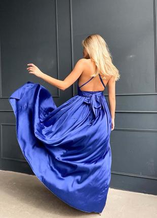 Шелковое платье макси 4