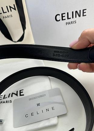 Кожаный ремень в стиле celine