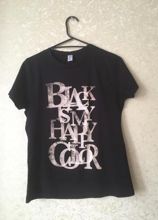 Футболка sol's розмір s чорна із принтом