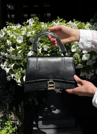 Тренд сезону! жіноча сумка balenciaga hourglass bag black