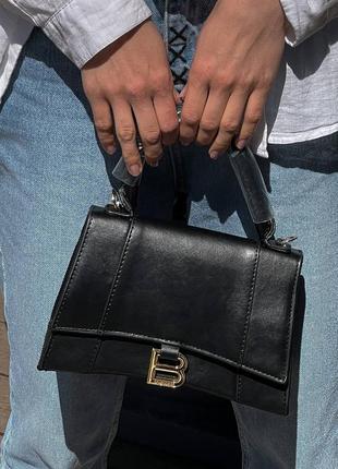 Тренд сезону! жіноча сумка balenciaga hourglass bag black6 фото