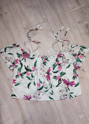 Укорочена блуза топ блузка