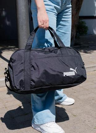 Спортивна сумка чорна puma4 фото