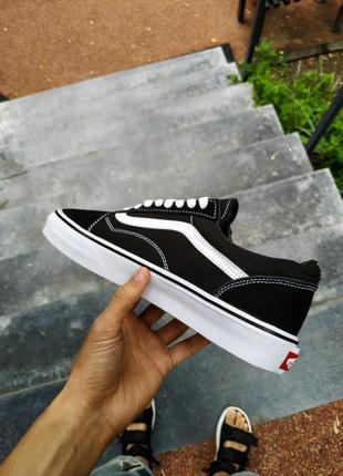 Замшеві, чорні кеди vans old skool, натуральна замша, накладений платіж1 фото