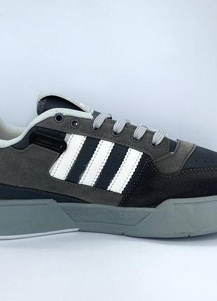 Кросівки Czarne adidas forum low gray4 фото