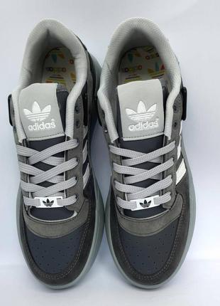 Кросівки Czarne adidas forum low gray5 фото